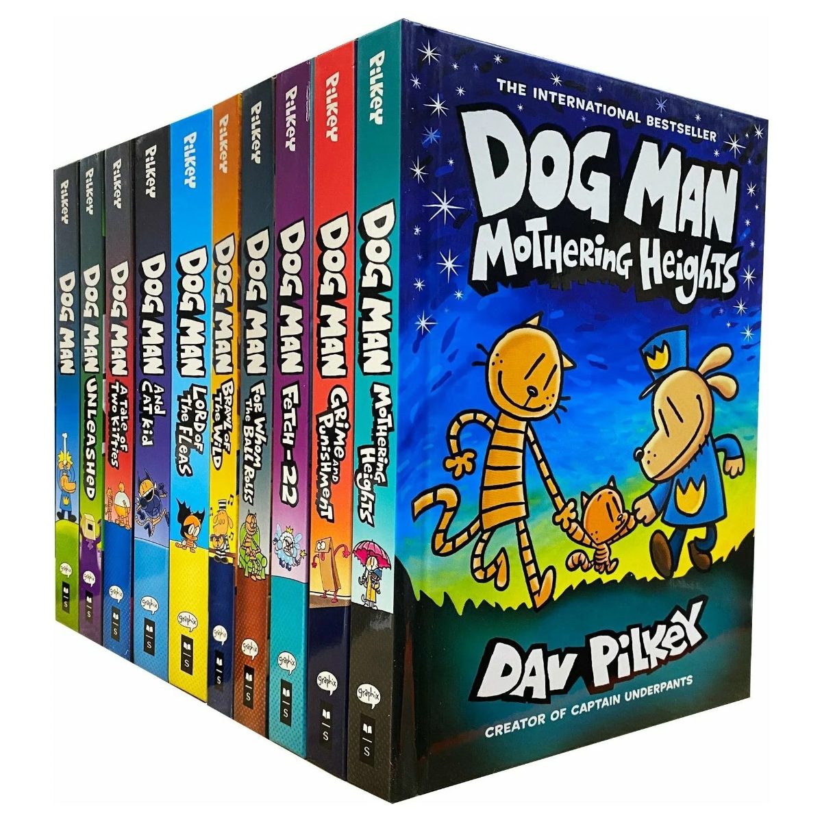 Обложка книги Dog Man Hardcover 10 Books Collection