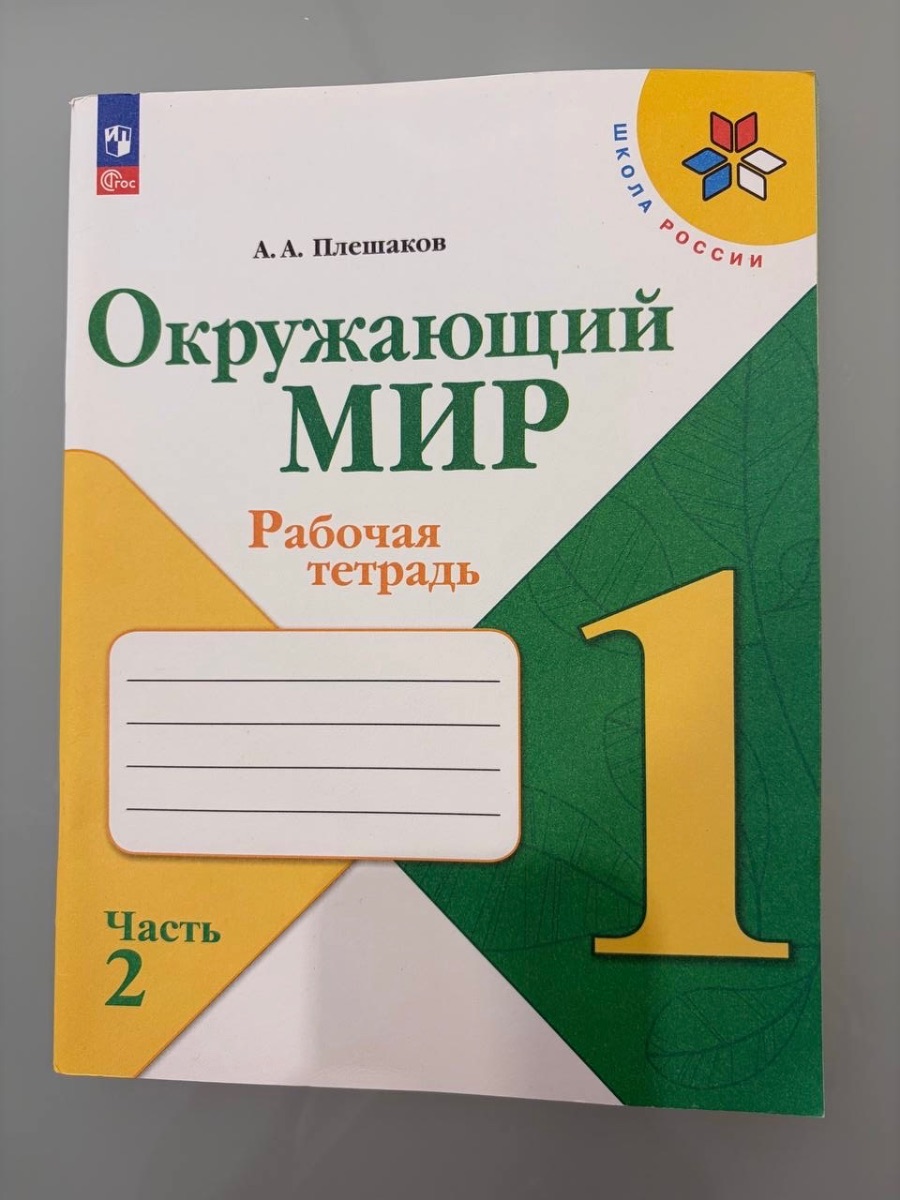 Обложка книги ОКР мир рабочая тетрадь 1 класс/часть 2
