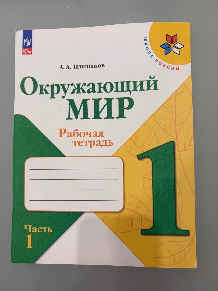 Обложка книги Окр мир рабочая тетрадь , первый класс часть 1 